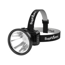 Supfire large cup headlamps long runtime 90 degree usb charging head light head lamp for camping fishing led headlamp